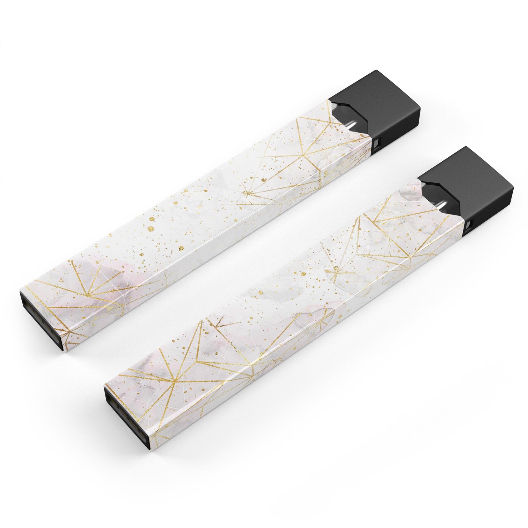 Karamfila Watercolor & Gold V5 skin-wrap for JUUL device, showcasing vibrant colors and premium design.